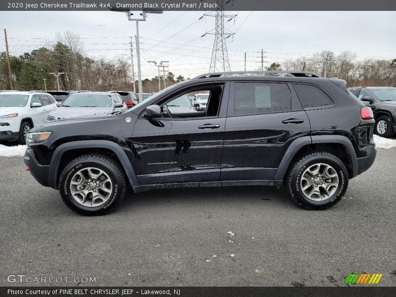 Diamond Black Crystal Pearl / Black 2020 Jeep Cherokee Trailhawk 4x4