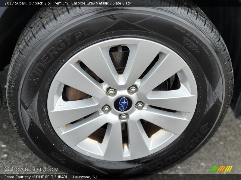 Carbide Gray Metallic / Slate Black 2017 Subaru Outback 2.5i Premium