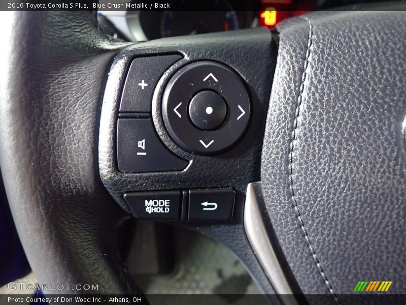 Blue Crush Metallic / Black 2016 Toyota Corolla S Plus