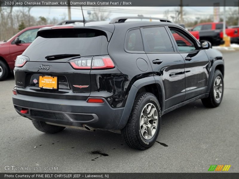 Diamond Black Crystal Pearl / Black 2020 Jeep Cherokee Trailhawk 4x4