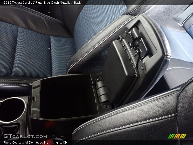 Blue Crush Metallic / Black 2016 Toyota Corolla S Plus