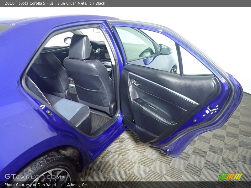 Blue Crush Metallic / Black 2016 Toyota Corolla S Plus