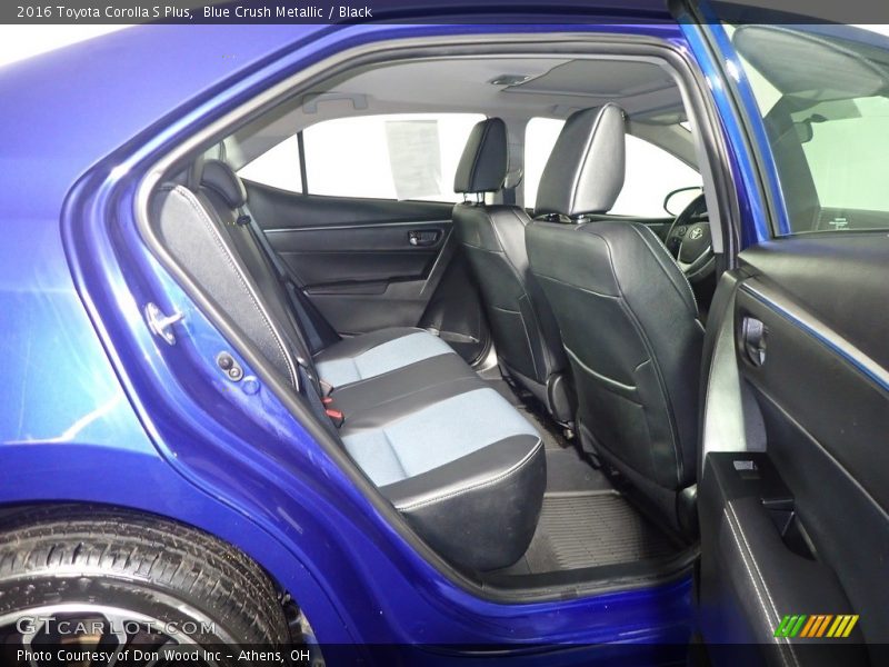 Blue Crush Metallic / Black 2016 Toyota Corolla S Plus