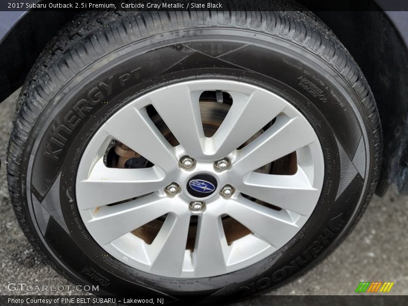 Carbide Gray Metallic / Slate Black 2017 Subaru Outback 2.5i Premium