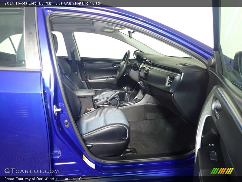 Blue Crush Metallic / Black 2016 Toyota Corolla S Plus