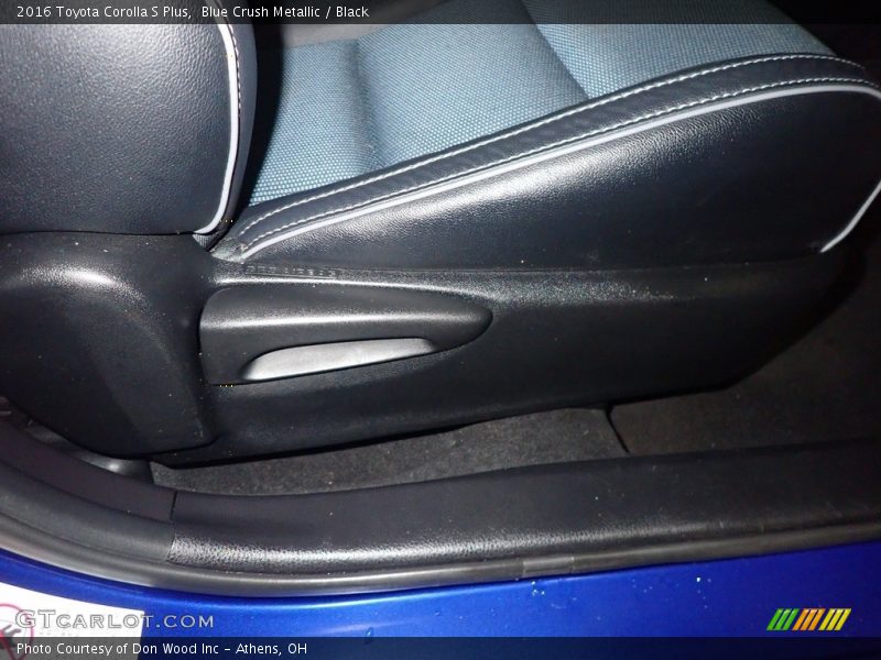Blue Crush Metallic / Black 2016 Toyota Corolla S Plus