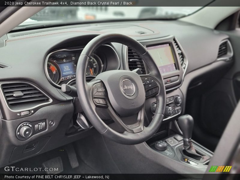 Diamond Black Crystal Pearl / Black 2020 Jeep Cherokee Trailhawk 4x4