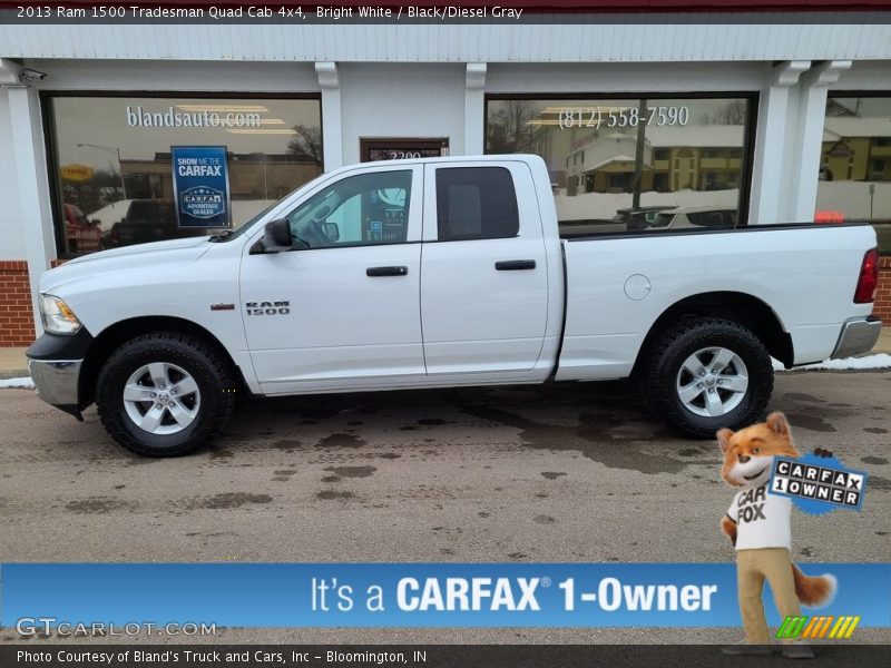 Bright White / Black/Diesel Gray 2013 Ram 1500 Tradesman Quad Cab 4x4