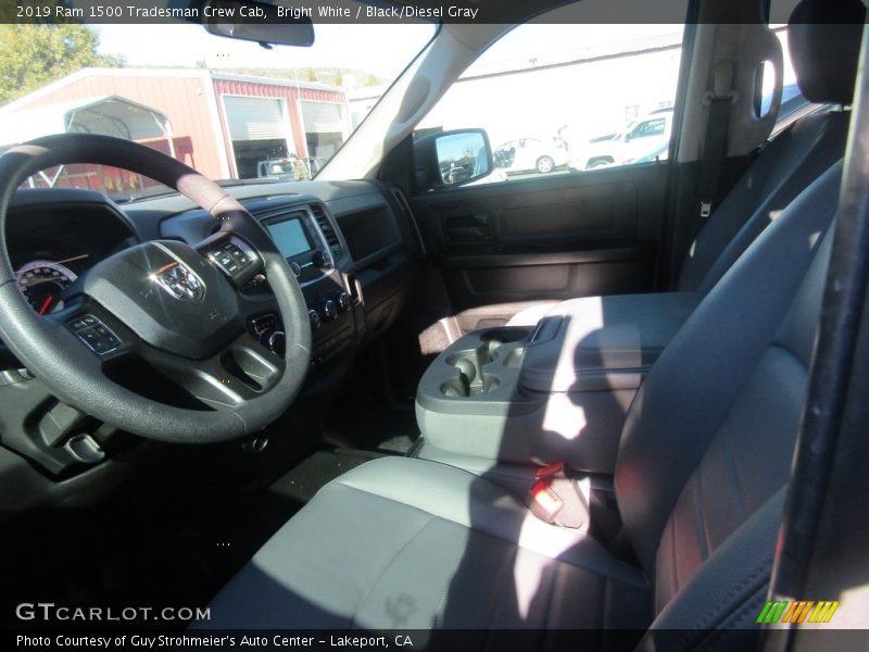 Bright White / Black/Diesel Gray 2019 Ram 1500 Tradesman Crew Cab