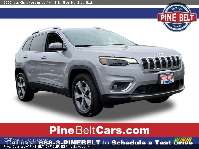 Billet Silver Metallic / Black 2020 Jeep Cherokee Limited 4x4
