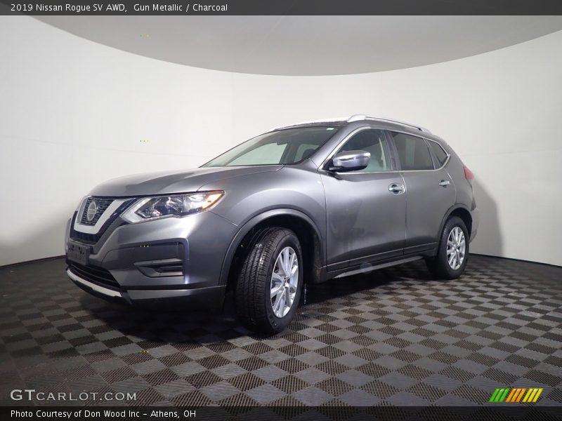 Gun Metallic / Charcoal 2019 Nissan Rogue SV AWD