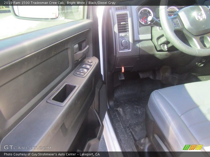 Bright White / Black/Diesel Gray 2019 Ram 1500 Tradesman Crew Cab