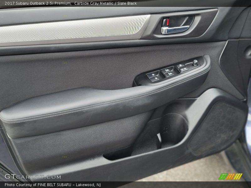 Carbide Gray Metallic / Slate Black 2017 Subaru Outback 2.5i Premium