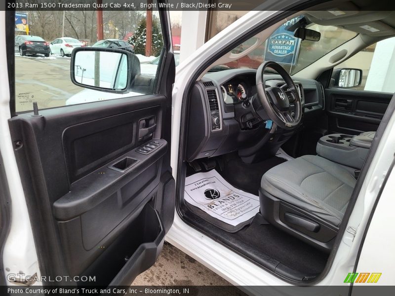 Bright White / Black/Diesel Gray 2013 Ram 1500 Tradesman Quad Cab 4x4