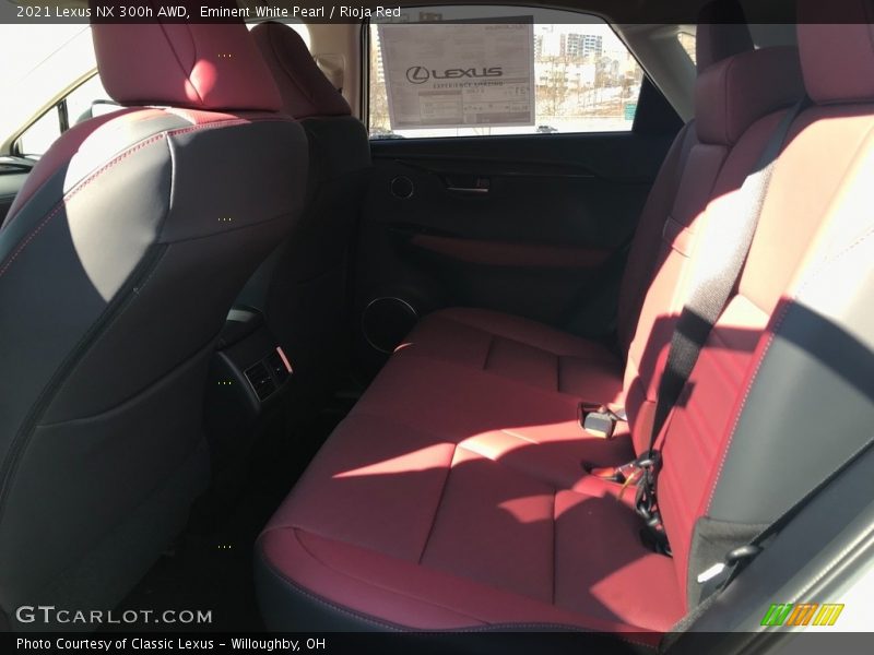 Eminent White Pearl / Rioja Red 2021 Lexus NX 300h AWD