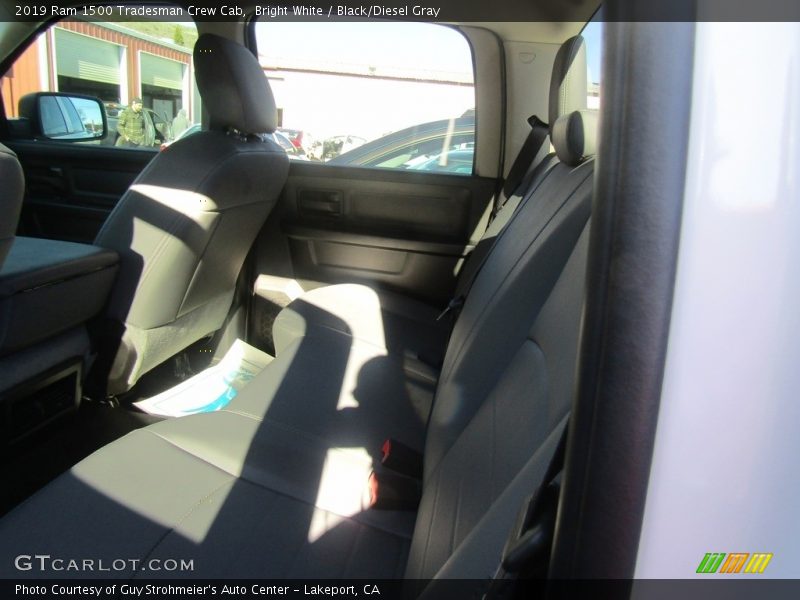 Bright White / Black/Diesel Gray 2019 Ram 1500 Tradesman Crew Cab