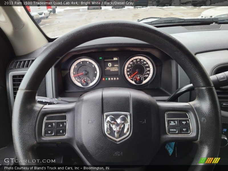 Bright White / Black/Diesel Gray 2013 Ram 1500 Tradesman Quad Cab 4x4