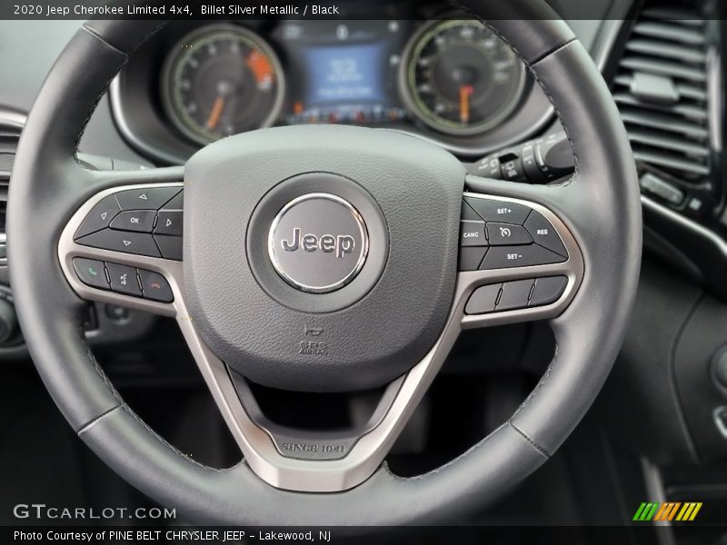 Billet Silver Metallic / Black 2020 Jeep Cherokee Limited 4x4