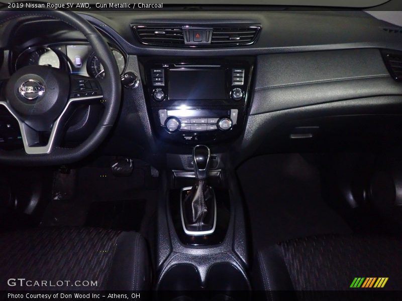 Gun Metallic / Charcoal 2019 Nissan Rogue SV AWD