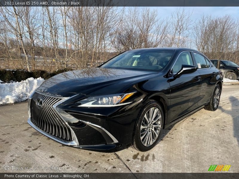 Obsidian / Black 2021 Lexus ES 250 AWD