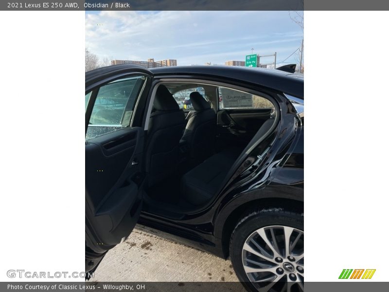 Obsidian / Black 2021 Lexus ES 250 AWD