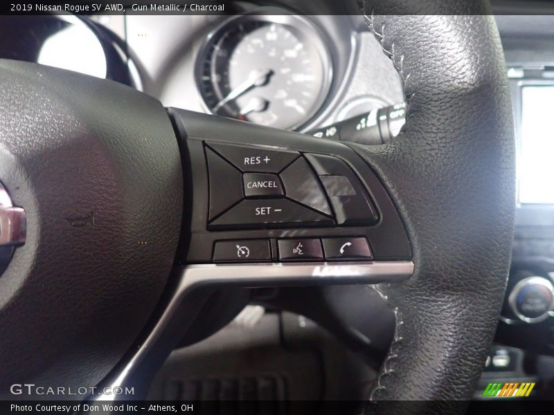 Gun Metallic / Charcoal 2019 Nissan Rogue SV AWD