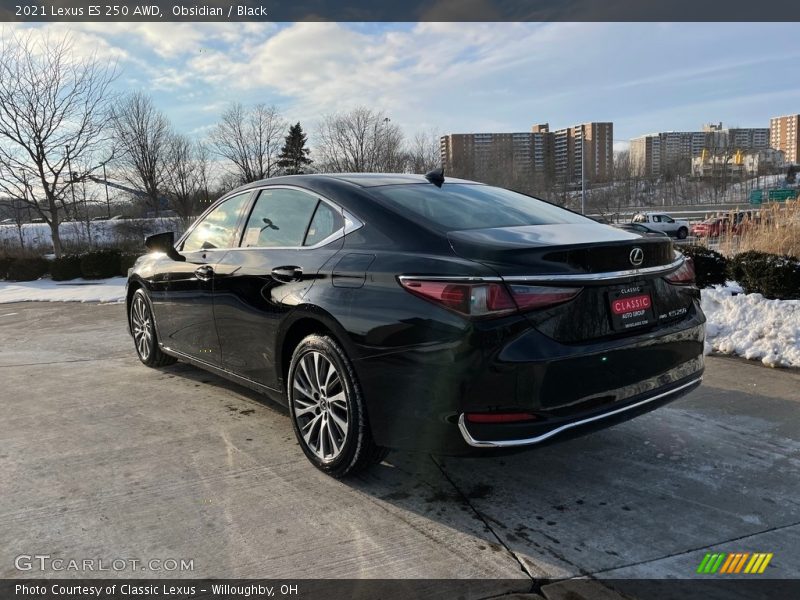 Obsidian / Black 2021 Lexus ES 250 AWD