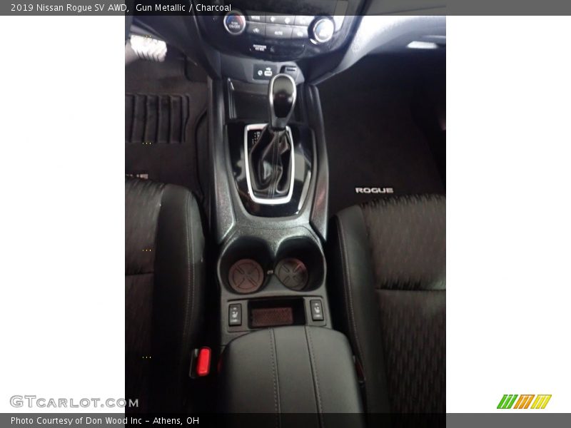Gun Metallic / Charcoal 2019 Nissan Rogue SV AWD