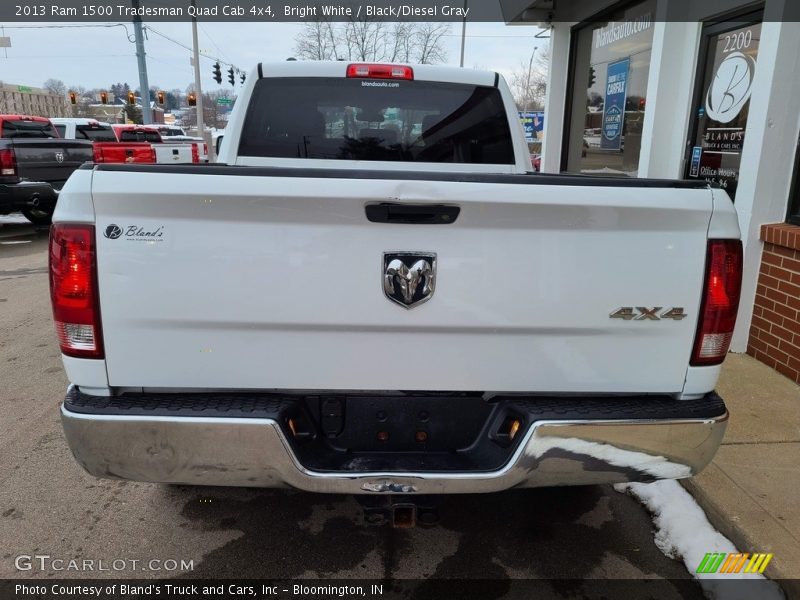 Bright White / Black/Diesel Gray 2013 Ram 1500 Tradesman Quad Cab 4x4