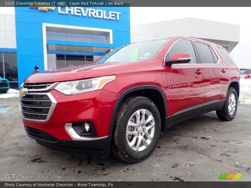 Cajun Red Tintcoat / Jet Black 2020 Chevrolet Traverse LT AWD