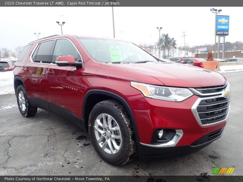 Cajun Red Tintcoat / Jet Black 2020 Chevrolet Traverse LT AWD
