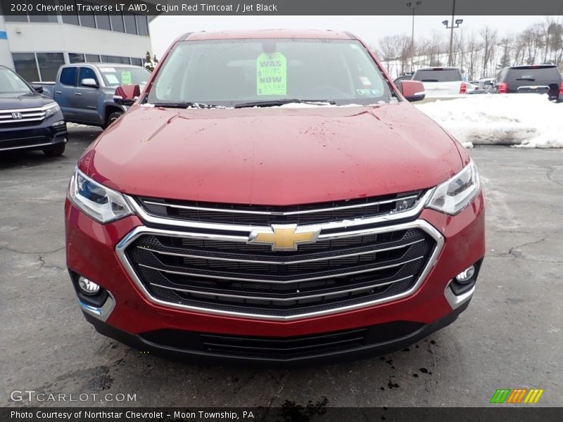 Cajun Red Tintcoat / Jet Black 2020 Chevrolet Traverse LT AWD