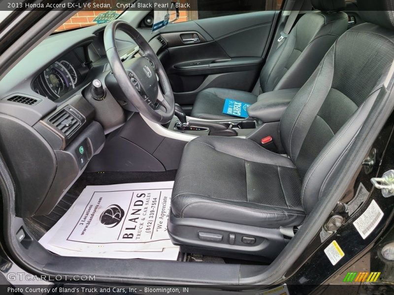 Crystal Black Pearl / Black 2013 Honda Accord EX-L V6 Sedan