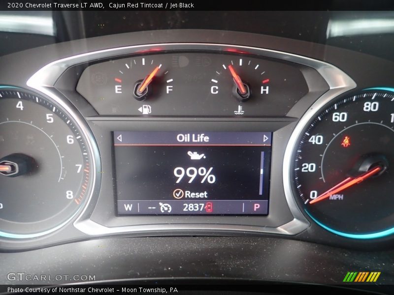 Cajun Red Tintcoat / Jet Black 2020 Chevrolet Traverse LT AWD