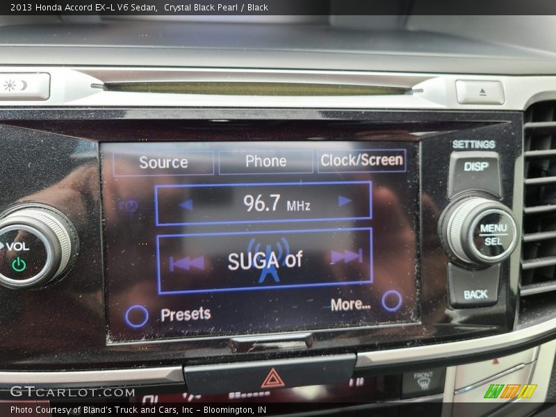 Crystal Black Pearl / Black 2013 Honda Accord EX-L V6 Sedan