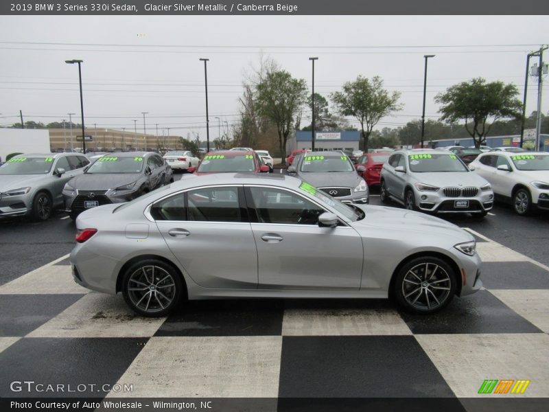 Glacier Silver Metallic / Canberra Beige 2019 BMW 3 Series 330i Sedan