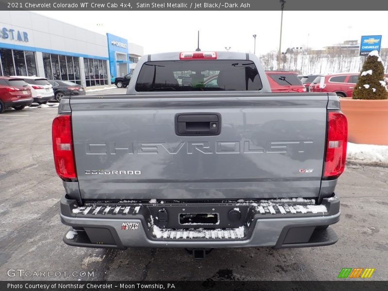 Satin Steel Metallic / Jet Black/­Dark Ash 2021 Chevrolet Colorado WT Crew Cab 4x4
