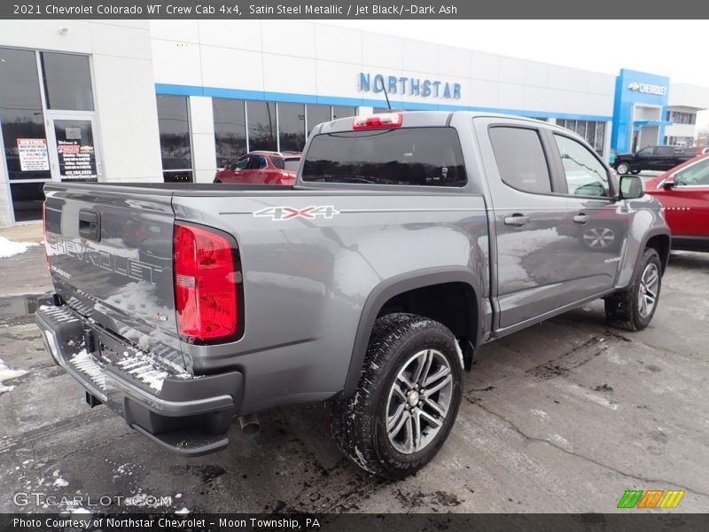 Satin Steel Metallic / Jet Black/­Dark Ash 2021 Chevrolet Colorado WT Crew Cab 4x4