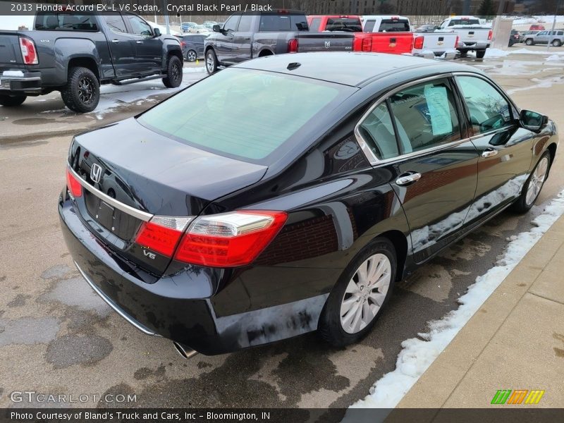 Crystal Black Pearl / Black 2013 Honda Accord EX-L V6 Sedan