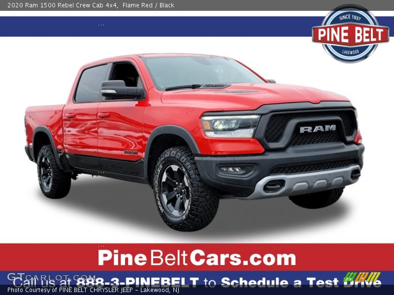 Flame Red / Black 2020 Ram 1500 Rebel Crew Cab 4x4