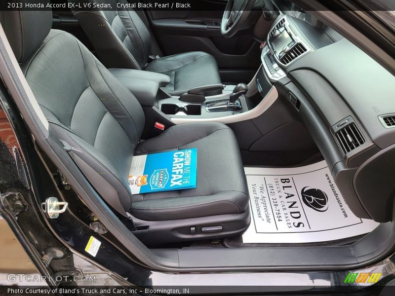 Crystal Black Pearl / Black 2013 Honda Accord EX-L V6 Sedan