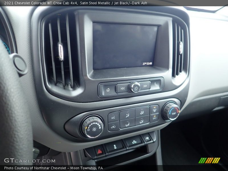 Satin Steel Metallic / Jet Black/­Dark Ash 2021 Chevrolet Colorado WT Crew Cab 4x4