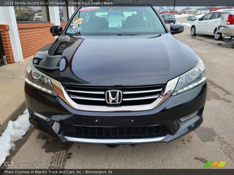 Crystal Black Pearl / Black 2013 Honda Accord EX-L V6 Sedan