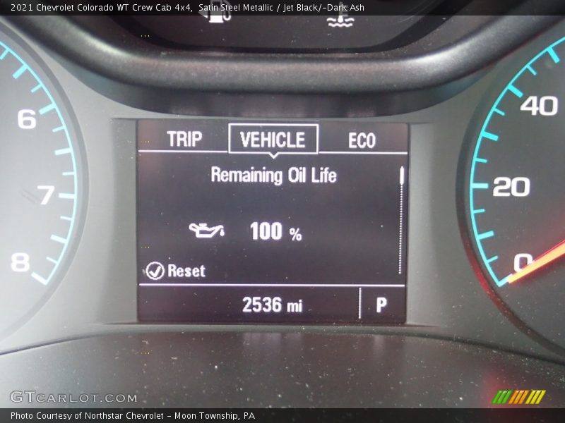 Satin Steel Metallic / Jet Black/­Dark Ash 2021 Chevrolet Colorado WT Crew Cab 4x4