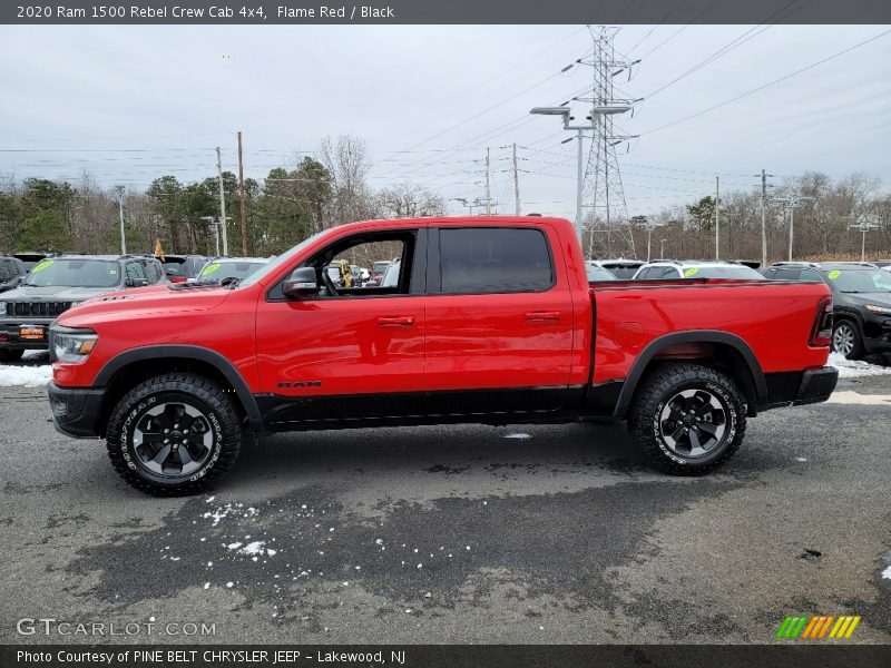 Flame Red / Black 2020 Ram 1500 Rebel Crew Cab 4x4