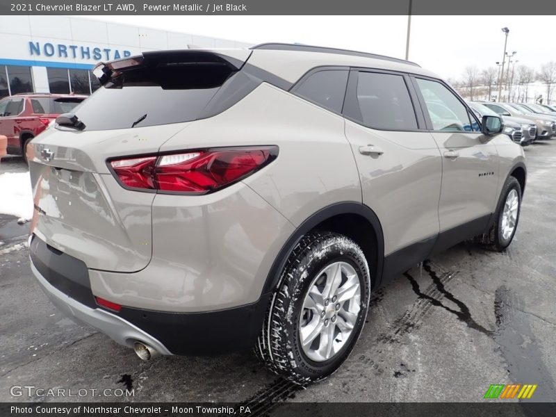 Pewter Metallic / Jet Black 2021 Chevrolet Blazer LT AWD