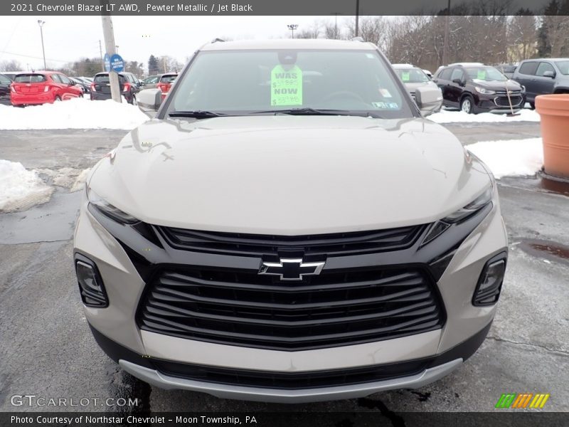 Pewter Metallic / Jet Black 2021 Chevrolet Blazer LT AWD