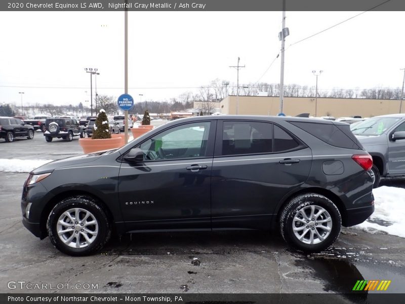 Nightfall Gray Metallic / Ash Gray 2020 Chevrolet Equinox LS AWD
