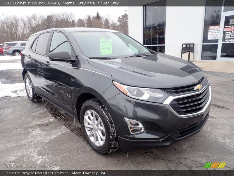 Nightfall Gray Metallic / Ash Gray 2020 Chevrolet Equinox LS AWD