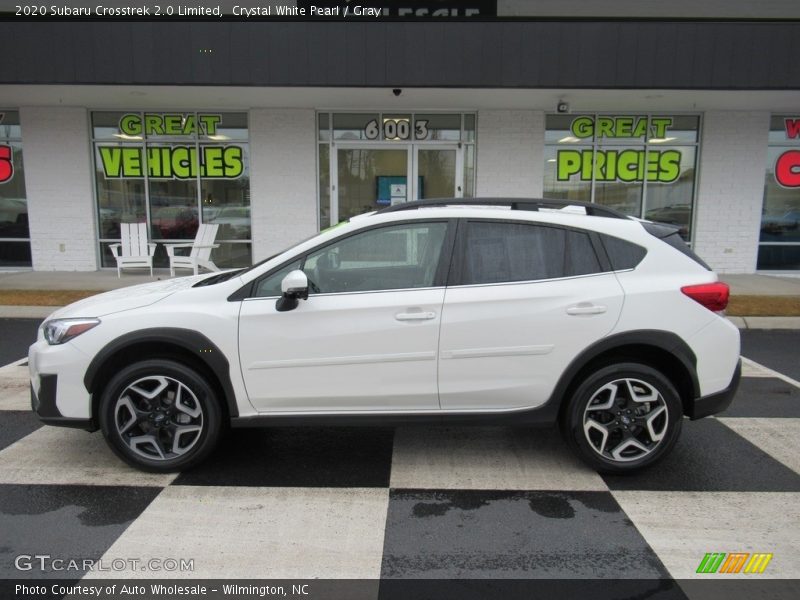 Crystal White Pearl / Gray 2020 Subaru Crosstrek 2.0 Limited